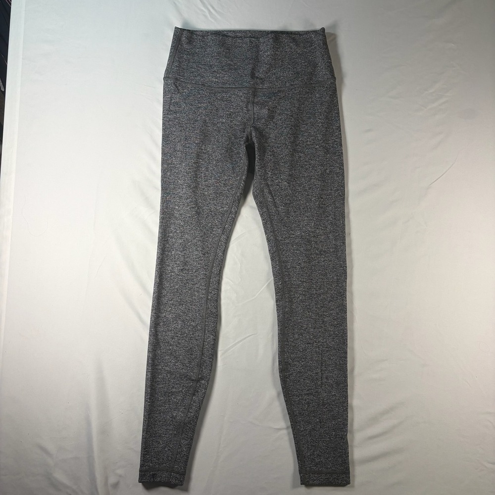 Lululemon Align High-Rise Pant 28 Heathered Black Space Dye Leggings Size 8